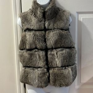 Club Monaco Rabbit fur vest size L